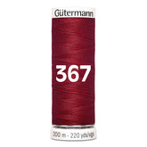 Gutermann garen | 200m | 367 donker rood naaigaren GM - 200 - 367 - DONKER - ROOD 4008015030209